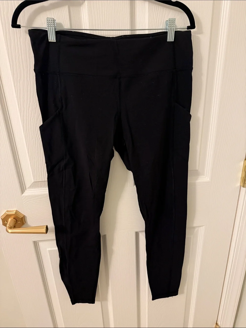 lululemon athletica Black High-Rise Leggings with Side Pockets